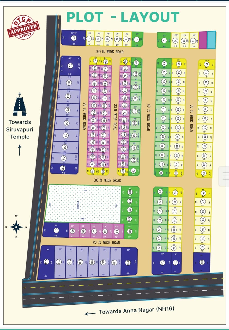Mayilstone plotted development in Siruvapuri